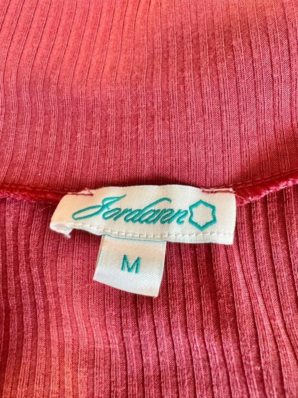 Jordann Ribbed Cowl Neck Tunic Dress M Mauve Pink Monogram Oversized Cozy - Picture 4 of 5
